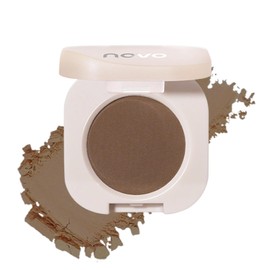 NovoUnow アイシャドウ マットとパール 細かいキラキラ効果のアイシャドウパレット 高発色でパウダーが飛ばなく 持ち運びしやすいアースカラーのメイクアップ 12色 07#ブラウン