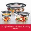 Rubbermaid 2108373 Meal Prep Premier Recipiente para almacenar alimentos, Juego,