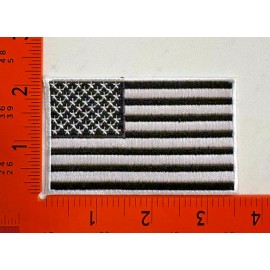 AMERICAN FLAG PATCH embroidered iron-on USA US United States - Free Shipping