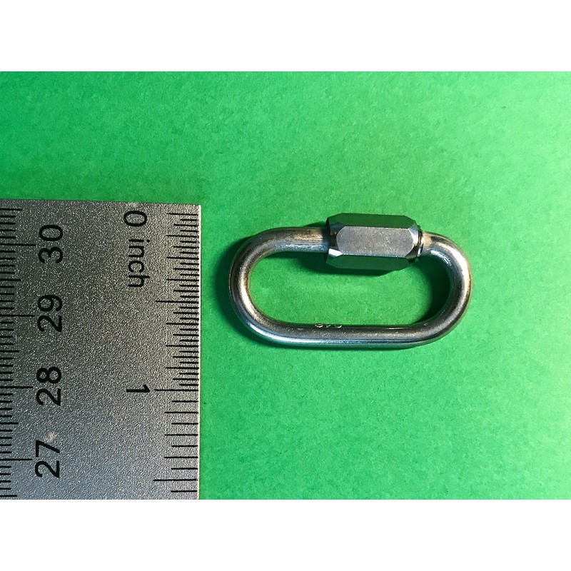 50 piezas acero inoxidable 316 Quick Link 3.5 mm 1/20,3