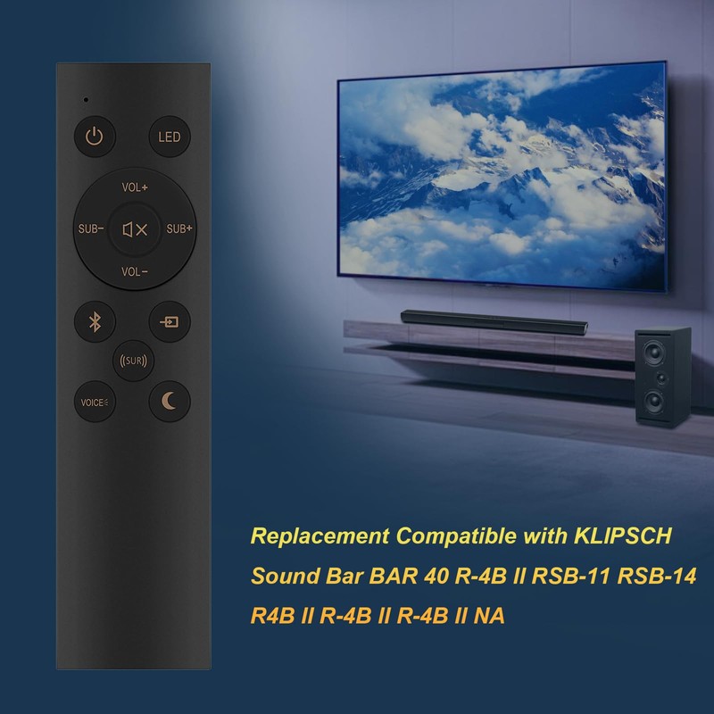 1067744 Remote Replacement for KLIPSCH Sound Bar BAR 40 R-4B