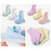 DEBAIJIA 3 Pairs Baby Children Plain Socks Breathable Mesh Socks