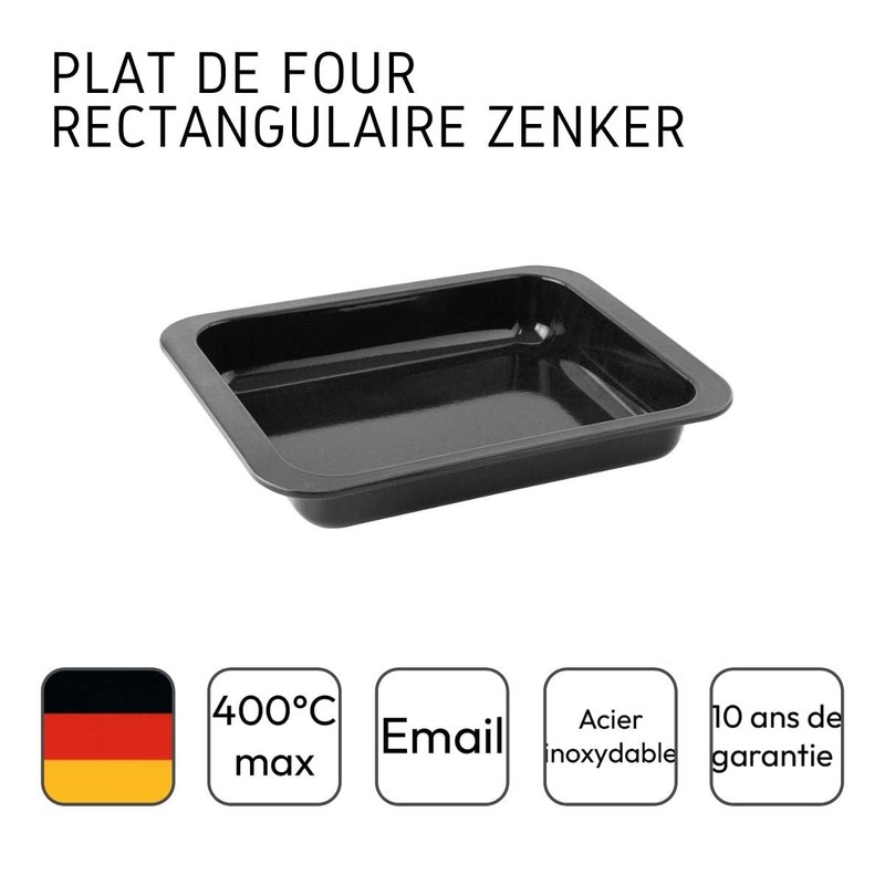 Zenker 7291 Enamelled Baking Tray 32.5 x 25 x 5
