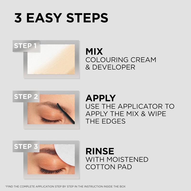 L'Oréal Paris, Semi-Permanent Eyebrow Tint, Lasts up to 5 Weeks,