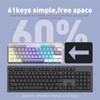 ZIFRIEND AG61 60% Layout Mini Gaming Mechanical Keyboard Wired Customized