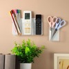 CroBlissful 8 Pack Remote Control Holder 2 Pcs Three Compartments
