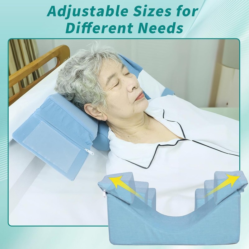 Neck Stabilizer Head Positioning Pillow for Bedridden Patients and Elderly
