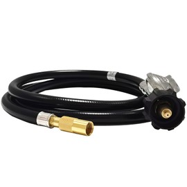 6 FT Propane Adapter Hose Regulator Kit for Blackstone 17in and 22in Tabletop Griddle to 20 lb Tank, Griddle Adapter Hose Replacement Parts with QCC1, Compatible with Blackstone 5471 Propane Hose