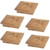 4x4 Wood Pyramid Post Caps (5-Pack) - One-Piece Miterless -