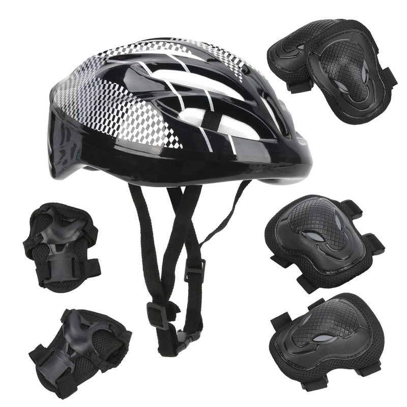 7pcs Adults Roller Skating Protect Gear Set Knee Pads Elbow