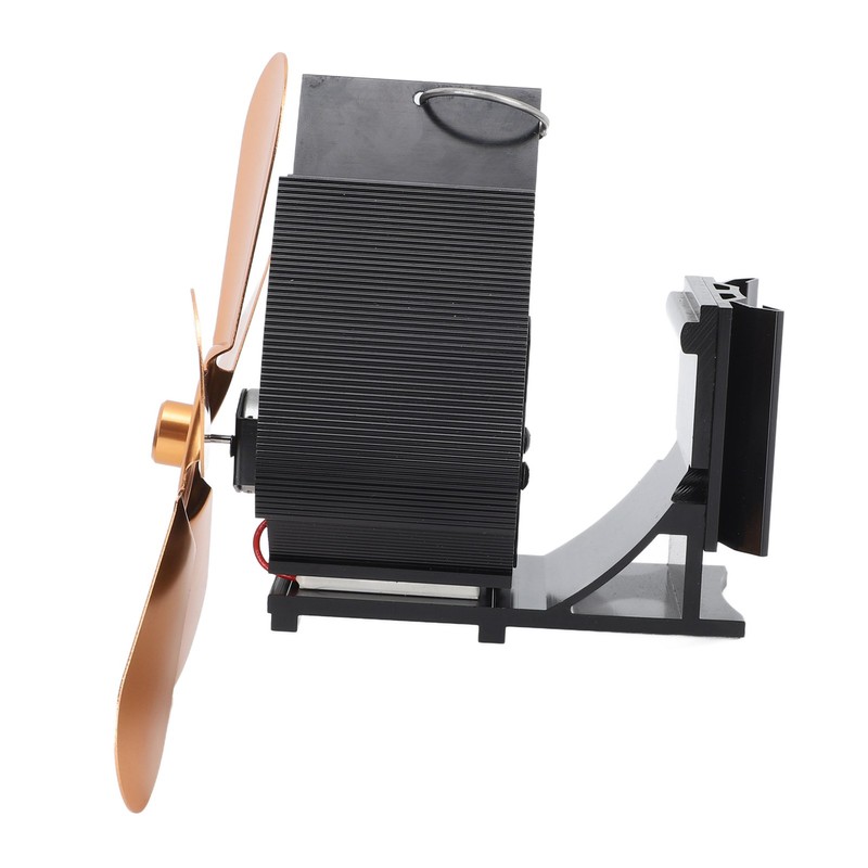 Wall Mounted Fireplace Fan 5 Blade Heat Powered Wood Stove