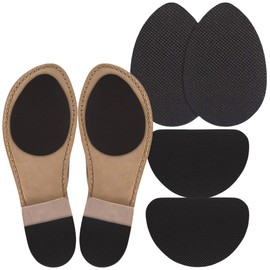 Pegatinas Antideslizantes Adhesivas Suela Zapatos Calzado Tacones Punta Almohadilla Anti Derrapes Tacon Talon Paquete Completo Almohadillas (Negro 2 Pares (4 piezas), Único)