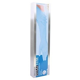 FRANZ MENSCH Hygostar Extra Safe Super Long Glove Dispenser Stainless Steel for a Glove Box Width: 50 cm Length: 5 cm Height: 12.5 cm Grey