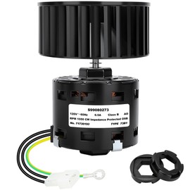 S99080273 99080273 Bathroom Fan Motor & Blower Wheel Kit with S99100412 Motor Mounting Rubbers, High Airflow Low Noise, Compatible with S90, ACS90, HS90, NS90, MS90