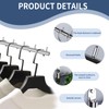 2Pcs Folding Wall Mounted Clothes Hanger Rack, Stainless Steel Clothes