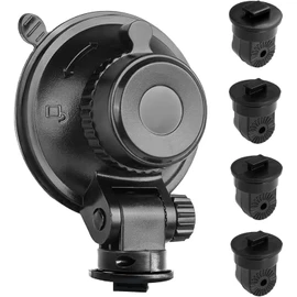 iSportgo Genuine S504 Drive Recorder Suction Cup Mount [5th Generation] 360 Degree Rotation Suction Cup Holder Bracket with 4 Different Adapters, Compatible with Apeman Ssontong Biuone iZEEKER HaHoco