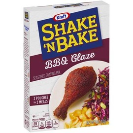 Kraft Shake 'n Bake BBQ Glaze Seasoned Coating Mix 6 oz. Box (Pack Of 4)