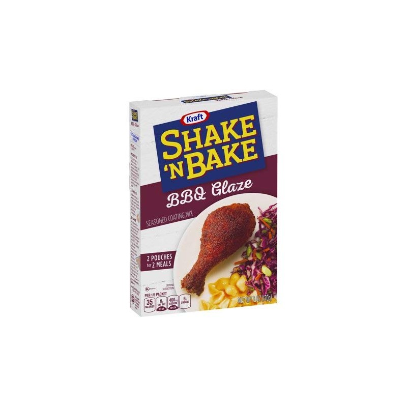 Kraft Shake 'n Bake BBQ Glaze Seasoned Coating Mix 6
