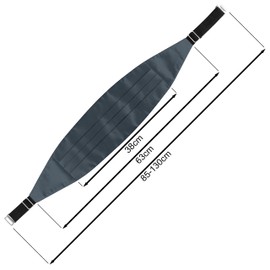 BomGuard Men's Cummerbund with Bow Tie and Pocket Square for Tuxedo Shirt, Set of 3 Sash, darkgray