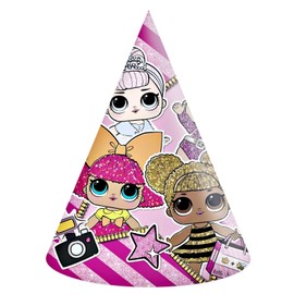 Procos - L.O.L. Surprise Glam Paper Pack of 6 LOL 18673 Pink