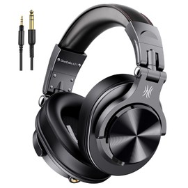OneOdio A71 Headphones Wired 40mm Driver Monitor Headphones Over Ear 6.35 & 3.5mm Jack Sealed for Musical Instrument Practice Mixing Music Watching Movies Cell Phone PC MP3/4