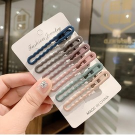 [YNOBUN] Women's Fashion Simple Hair Clip Side Clip for Girls Hair Accessories Bangs Clip Messy Hair Clip Straight Top Clip-C
