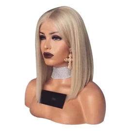 generic Bob Corte De Pelo Mujeres Señora Pelo Recto Corto Rubio Pelu