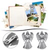 BBTO 2 Pcs Guardian Angel Sun Visor Clip Bless Travel