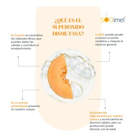 Suero Facial Antioxidante y Antiedad Superoxido Dismutasa Sodimel 30g Reduce Signos de la Edad, Incrementa producción de colágeno y Protege tu Piel