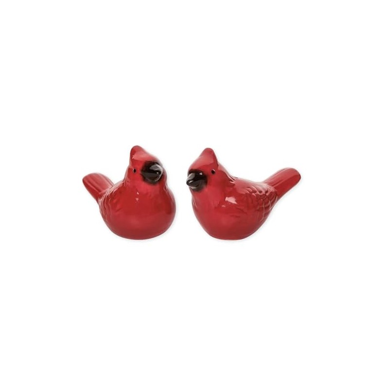The Bridge Collection 3" Red Cardinal Bird Salt & Pepper