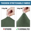 H.VERSAILTEX 4 Piece Stretch Sofa Covers for 3 Cushion Couch