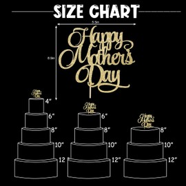 Decoración para tartas del día de la madre, decoración para tartas del día de la madre, decoración para tartas de Best Mom Ever, decoración para tartas de oro rosa, regalo para el día de la madre