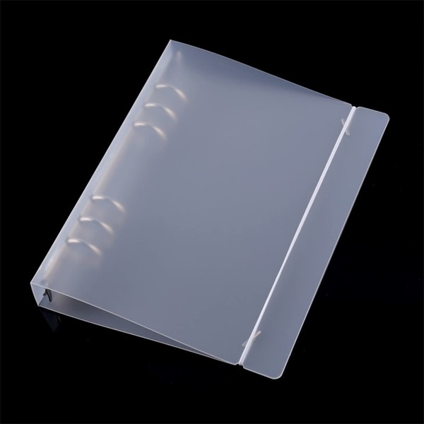 3PCS A5 6 Ring Binder Cover Clean Transparent Soft PVC