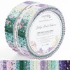 Craftido-18 Options-100% Cotton Jelly Roll Fabric Precut Strips for Quilting,