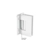 FHC HLP25CH Shower Door Hinge Limit Plates 2.5mm Thick -