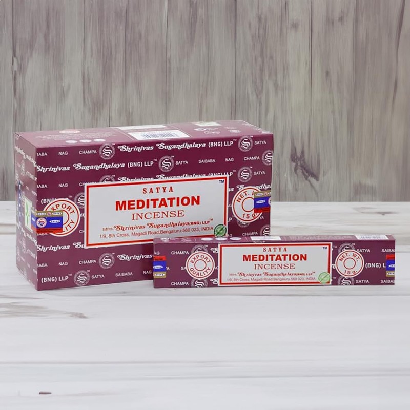 VIE Satya Incense Sticks, 12 Packs x 15g, Meditation