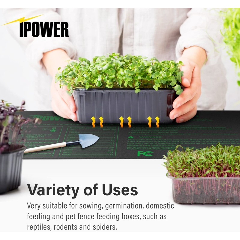 iPower 48” x 20.75” Seeding Heat Mat Upgraded Carbon Film