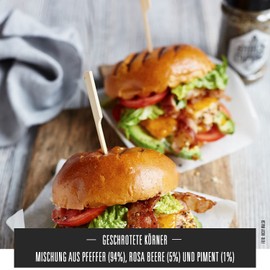 Ankerkraut Hamburg Steak Pepper, 160 g in Bag, House Mix, Coarse Steakhouse Pepper for Meat, Chicken, Steak, Salad