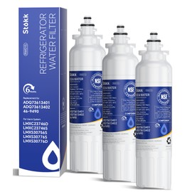 Stokk ADQ73613401 Refrigerator Water Filter Replacement Compatible with LG LT800P, ADQ73613408, ADQ75795104, Kenmore 9490, 46-9490, LSXS26326S, LSXS26366S, LMXS30776S, LMXC23746S, NSF42, 3 Combo