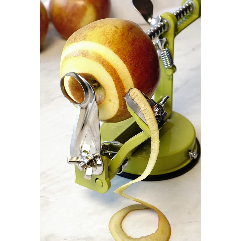 RSVP International Green Apple Slicer, Corer, & Peeler | Suctions