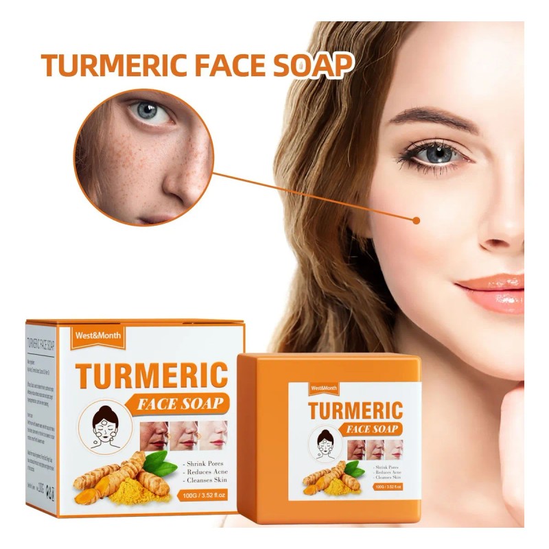 V Soap Curcuma Cleansing, Exfoliante Natural, Para