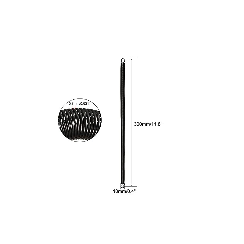 sourcingmap Extension Spring - 0.8mm Wire Dia , 10mm OD