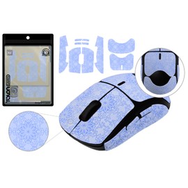 TALONGAMES Snow Pattern Series Mouse Grip Tape, Logicool G Pro Wireless, Wireless, Ultra-Thin, 0.02 inch (0.5 mm), Reinforced Grip, Excellent Absorbency, Color, Anti-Slip Tape, For Gaming Mouse,