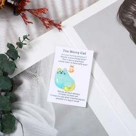 Umimiss Pocket Hug - Cat Pocket Hugs For Friends, Hug Gift, Little Pocket Hug, Sending A Hug Gift, Pocket Hugs For Children Girlfriend, Little Pocket Hug Heart Token Keepsake (BLUE)