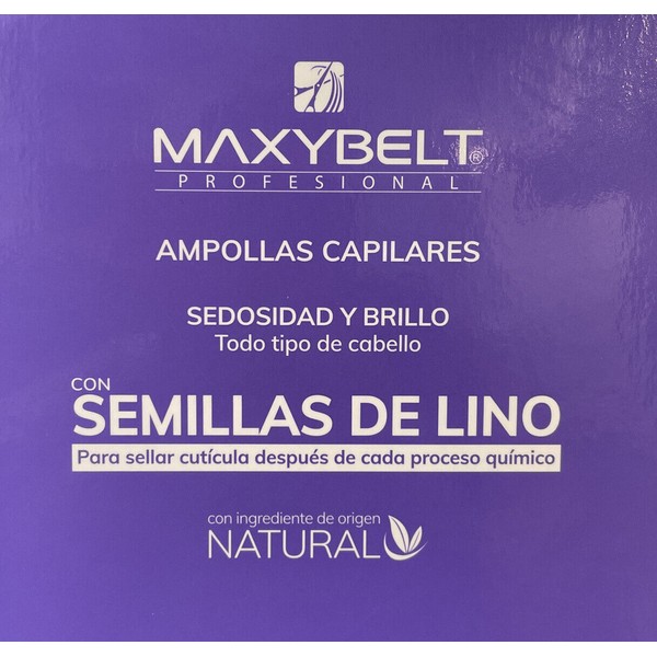 3 Maxybelt Pro Ampollas Capilares Semillas De Lino Semi De Lino Ampulles