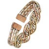 Womens Multicoloured Mexican Twist Copper Bangle