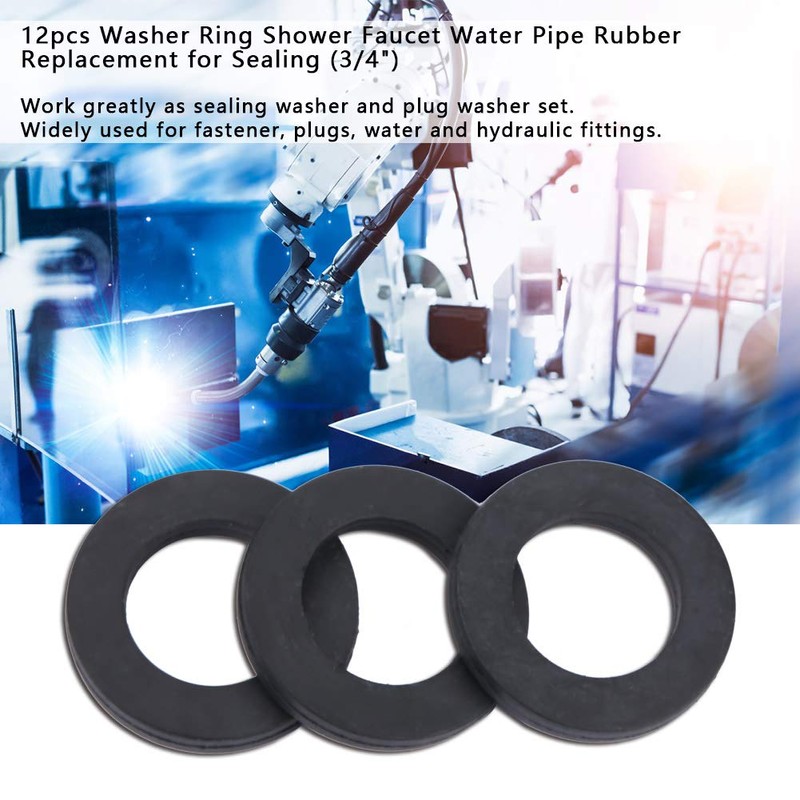 12pcs Washer Ring Shower Faucet Water Pipe Rubber Replacement for