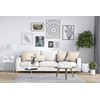 Encasa XO Throw Pillow Covers 20"x20" - Sublimation Blank Natural