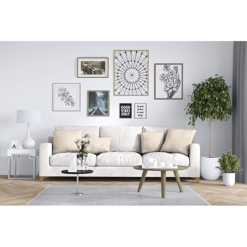 Encasa XO Throw Pillow Covers 20"x20" - Sublimation Blank Natural