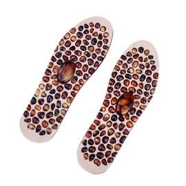 EXCEART Orthotic Insoles Reflexology Mat 1 Pair Foot Massager Insoles Rubber Cobblestone Design Trigger Point Massage Insole for Feet Relieve (Women) Orthotic Insoles Mens Insoles
